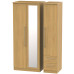 Sherwood Tall 3 Door 2 Small Drawers Mirror Wardrobe Sherwood Tall 3 Door 2 Small Drawers Mirror Wardrobe